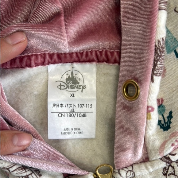 Disney Womens Pink Jacket Hooded Zipped Princess Size XL - Picture 2 of 11